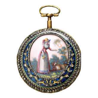 French exquisitely ornamented neoclassicism watch Circa 1785