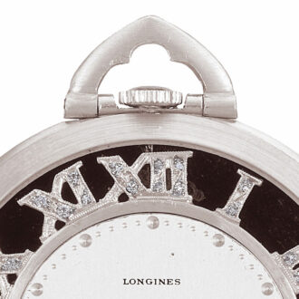 Fine and rare Swiss platinum diamond-set watch Circa 1930