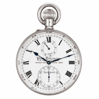 Swiss silver lever deck watch with power reserve Circa 1915