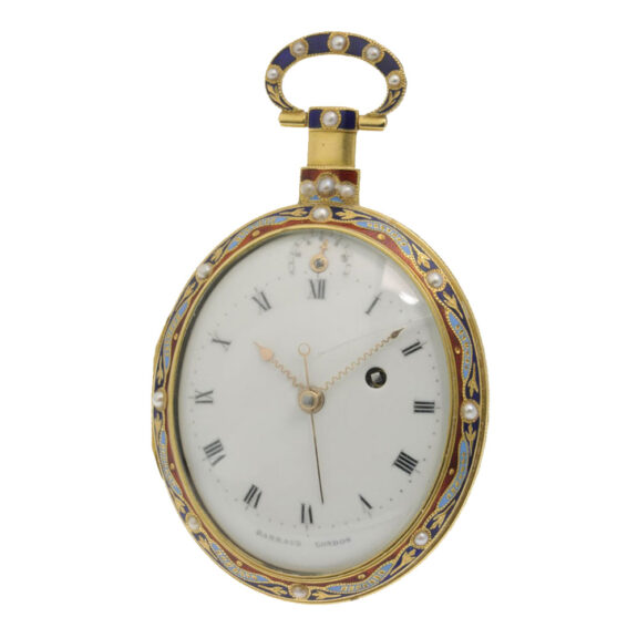 English oval gold centre seconds duplex watch Circa 1790 English oval gold centre seconds duplex watch Circa 1790