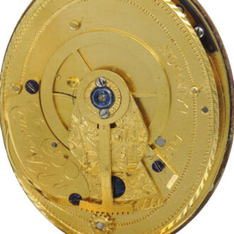 English oval gold centre seconds duplex watch Circa 1790