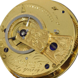 English gold, enamel and pearl set watch Circa 1815