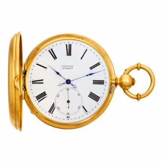 Swiss gold watch with chronometer escapement Circa 1870 Swiss gold watch with chronometer escapement Circa 1870