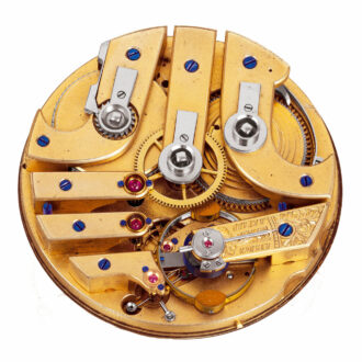 Swiss gold watch with chronometer escapement Circa 1870 Swiss gold watch with chronometer escapement Circa 1870