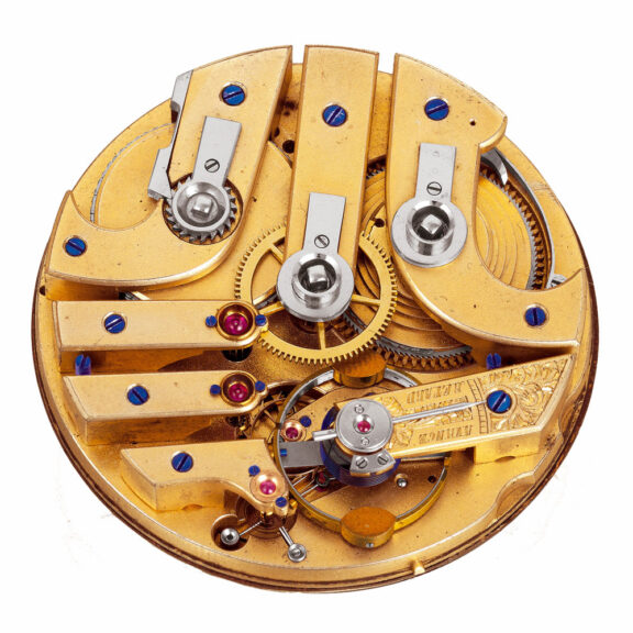 Swiss gold watch with chronometer escapement Circa 1870 Swiss gold watch with chronometer escapement Circa 1870