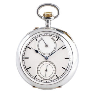 Silver German Glashütte precision chronometer Circa 1926