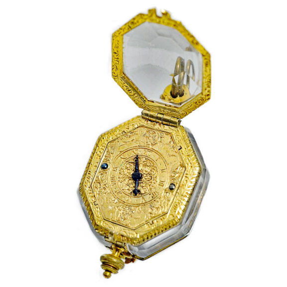 French octagonal pre haispring verge neck watch Circa 1580 French octagonal pre haispring verge neck watch Circa 1580