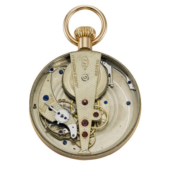Unique Swiss watch with unusual lever escapement Circa 1887 Unique Swiss watch with unusual lever escapement Circa 1887
