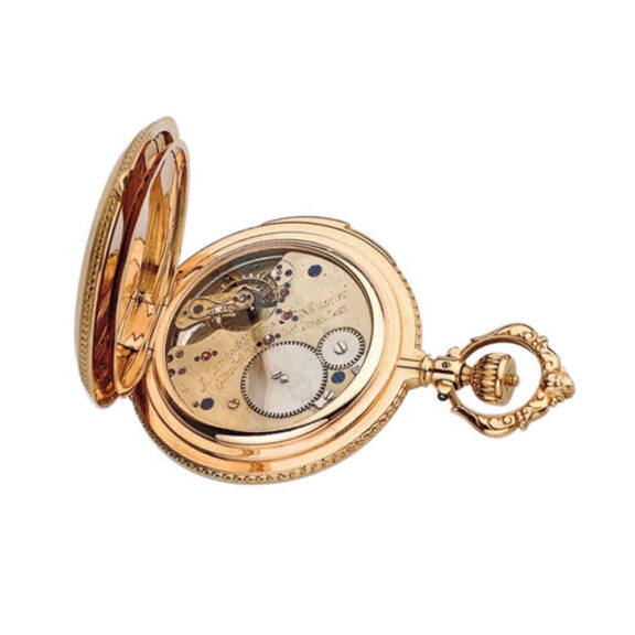German gold Glashuette quarter repeating hunting watch Circa 1898 German gold Glashuette quarter repeating hunting watch Circa 1898
