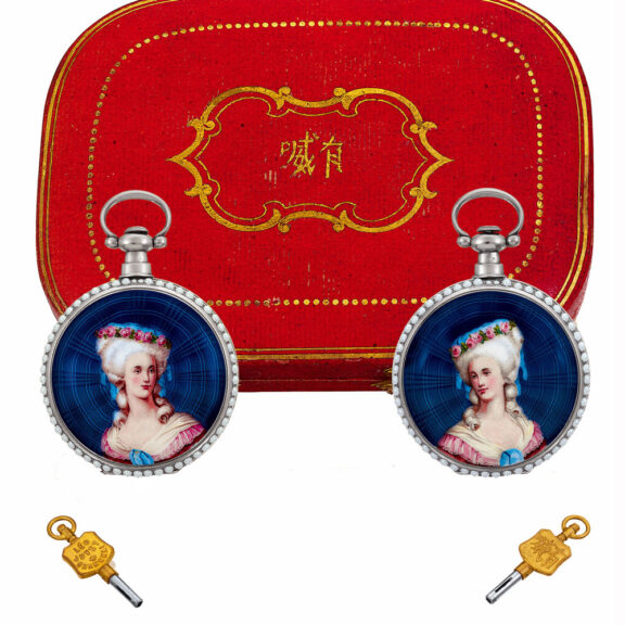 Rare Swiss silver lever watches for Chinese market Circa 1875