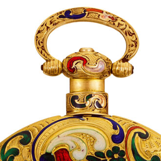 Swiss gold enamel watch for the Chinese market Circa 1840