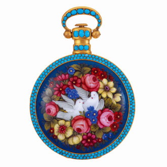 Swiss gilt brass lever watch for Chinese market Circa 1860