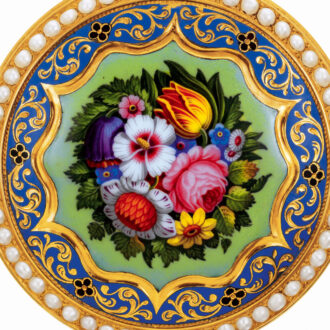 Swiss gold enamel watch for the Chinese market Circa 1840