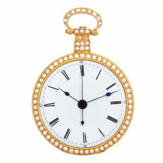 Swiss gold enamel watch for the Chinese market Circa 1840