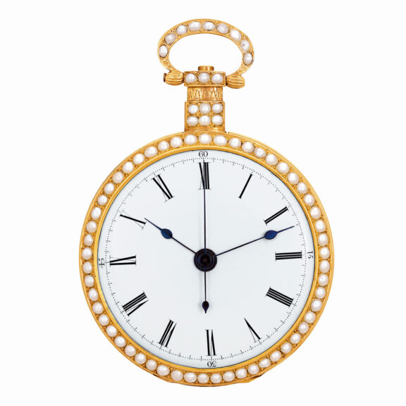 Swiss gold enamel watch for the Chinese market Circa 1840 Swiss gold enamel watch for the Chinese market Circa 1840