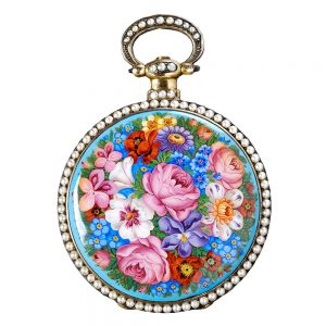 Swiss pearl set watch for Chinese market Circa 1835