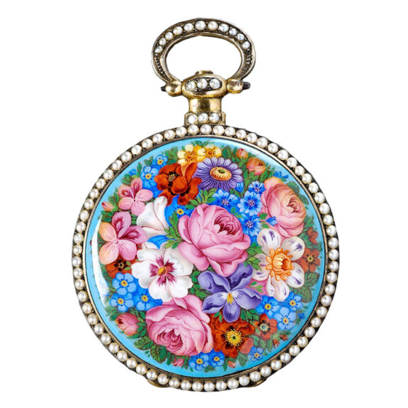 Swiss pearl set watch for Chinese market Circa 1835