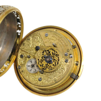 English gold enamel repeating pocket watch Circa 1815