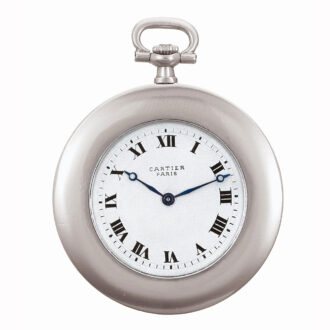 Fine French platinum open faced lever pocket watch Circa 1920