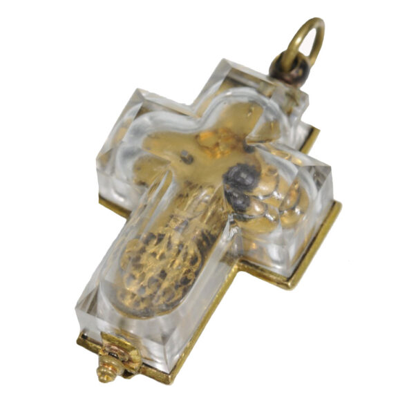 Swiss gilt metal and crystal cruciform watch Circa 1640 Swiss gilt metal and crystal cruciform watch Circa 1640
