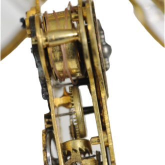 Swiss gilt metal and crystal cruciform watch Circa 1640