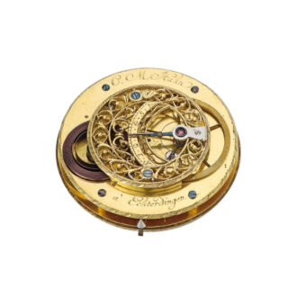 German silver Astronomical watch of museum quality Circa 1790