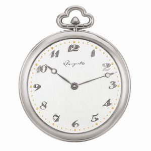 French thin white gold keyless lever watch Circa 1924