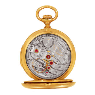 Rare Swiss small gold minute repeating lever watch Circa 1900