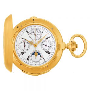 Fine Swiss 18 carat gold complicated lever watch Circa 1900