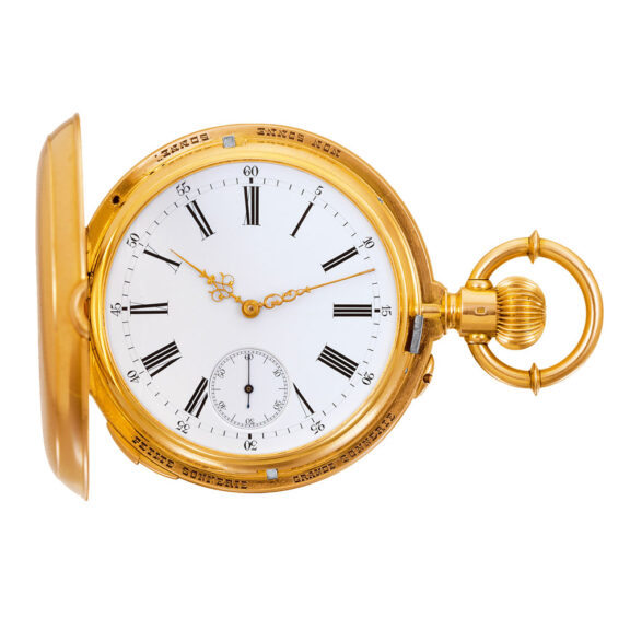Swiss gold repeater with Petite and Grande Sonnerie Circa 1890