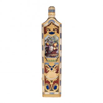 Swiss 18 carat gold and enamel perfume flask with watch Circa 1810