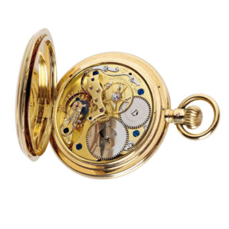 German gold hunting watch with jumping seconds Circa 1903