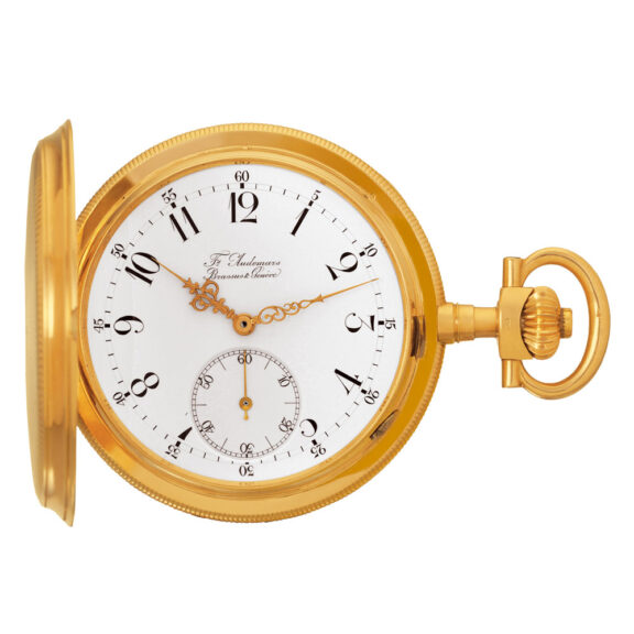 Swiss 14 carat gold hunting cased lever watch Circa 1905