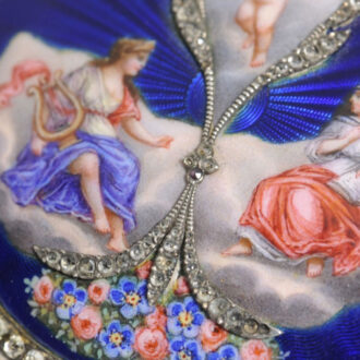 French gold, enamel and stones set pocket watch Circa 1799