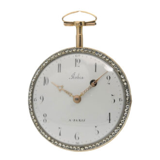 French gold, enamel and stones set pocket watch Circa 1799