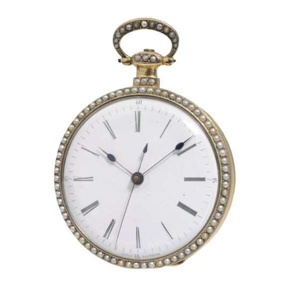 Swiss gold quarter repeating automaton watch Circa 1810 Swiss gold quarter repeating automaton watch Circa 1810