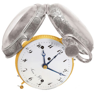 Silver Belgian striking and repeating coach watch Circa 1790