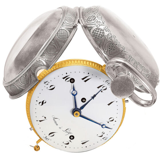 Silver Belgian striking and repeating coach watch Circa 1790