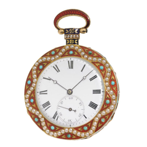 Swiss gold quarter repeating cylinder watch Circa 1820 Swiss gold quarter repeating cylinder watch Circa 1820