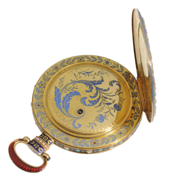Swiss gold quarter repeating cylinder watch Circa 1820 Swiss gold quarter repeating cylinder watch Circa 1820