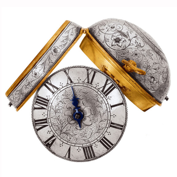 French silver and gilt metal oignon verge watch Circa 1690