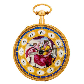 Swiss musical striking and repeating cylinder watch Circa 1820