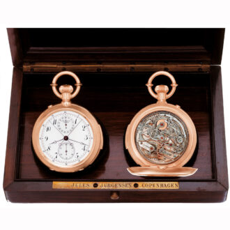 Danish minute repeating split seconds chronograph Circa 1900