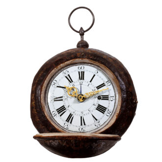 French silver striking and repeating coach clock Circa 1750