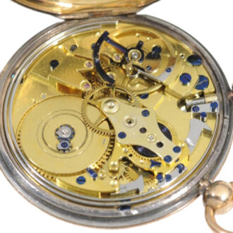 French gold quarter repeating cylinder watch Circa 1825