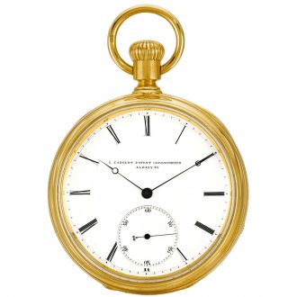 American open faced keyless lever pocket chronometer Circa 1870