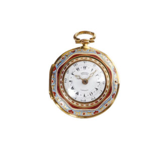 English gold enamel verge pocket watch Circa 1817