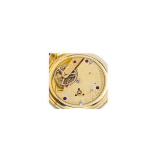 Swiss gold watch with tourbillon and pivoted detent escapement Circa 1845