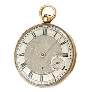 French gold quarter repeating cylinder watch Circa 1835