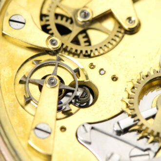 French gold quarter repeating cylinder watch Circa 1835